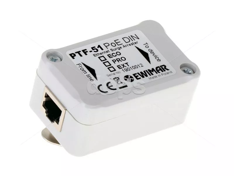 1 кан. FE грозозахист Ewimar PTF-51-ECO/PoE/DIN