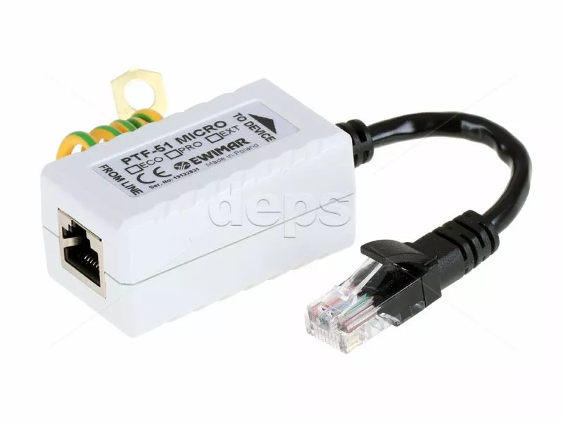 1 кан. FE грозозащита Ewimar PTF-51-EXT/POE/Micro v2