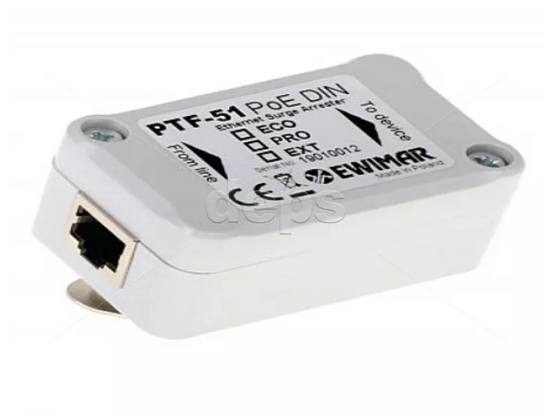 1 кан. FE грозозащита Ewimar PTF-51-PRO/PoE/DIN