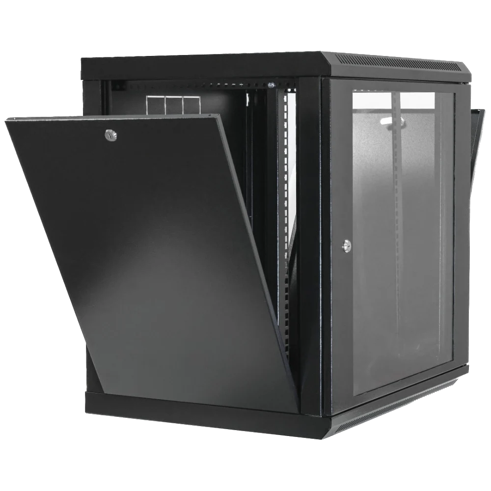 19"12U, 600х600х640мм акриловое стекло, черная