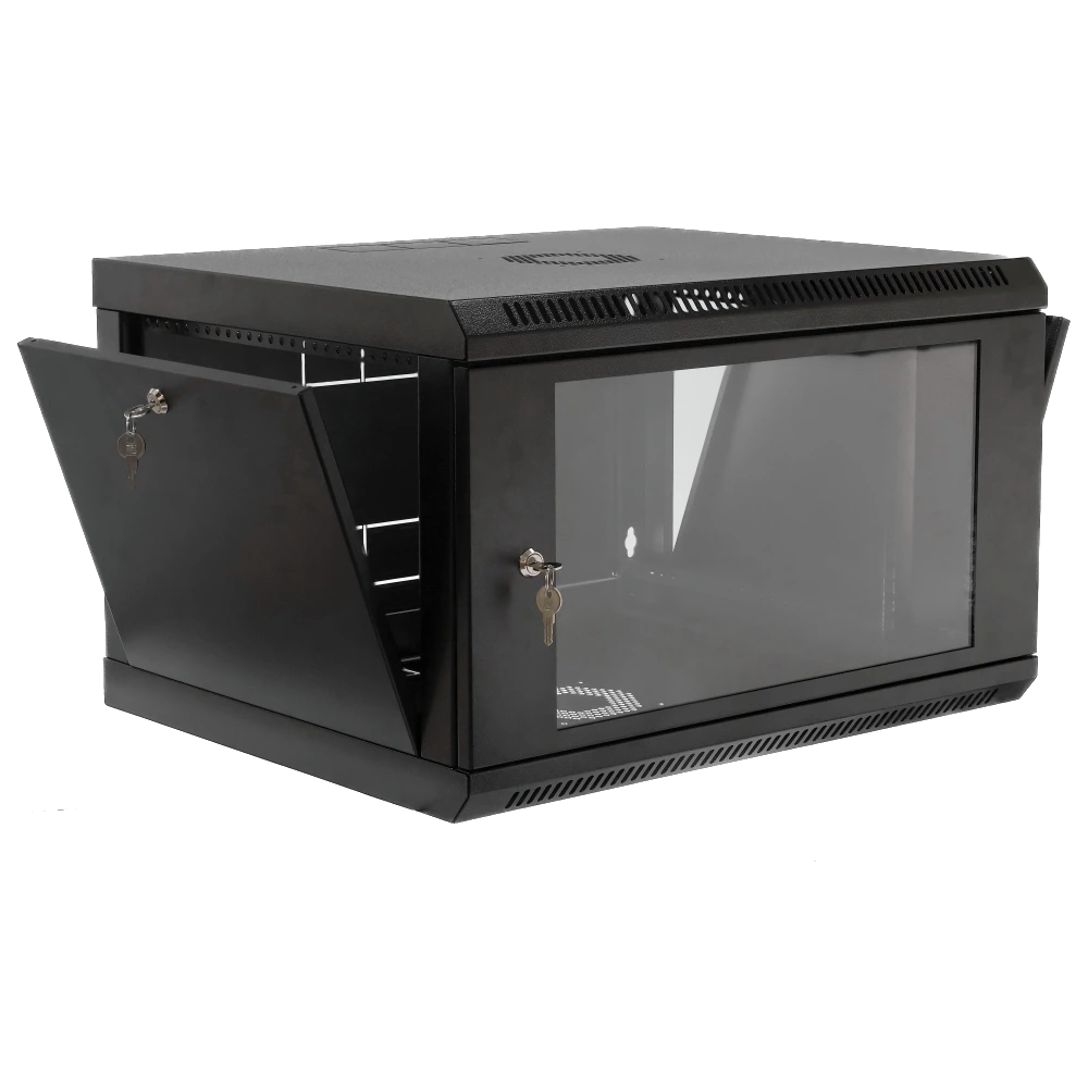 19" 6U, 600x400x373мм акриловое стекло, черная