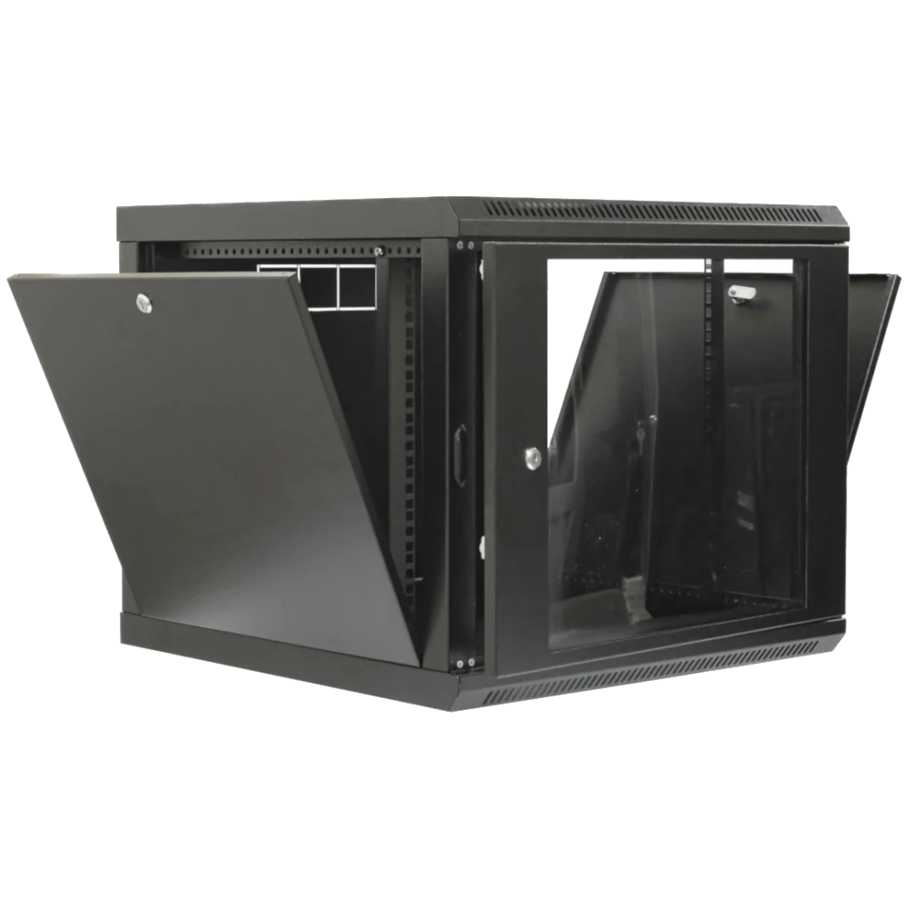19" 9U 600x500x507мм акриловое стекло черное