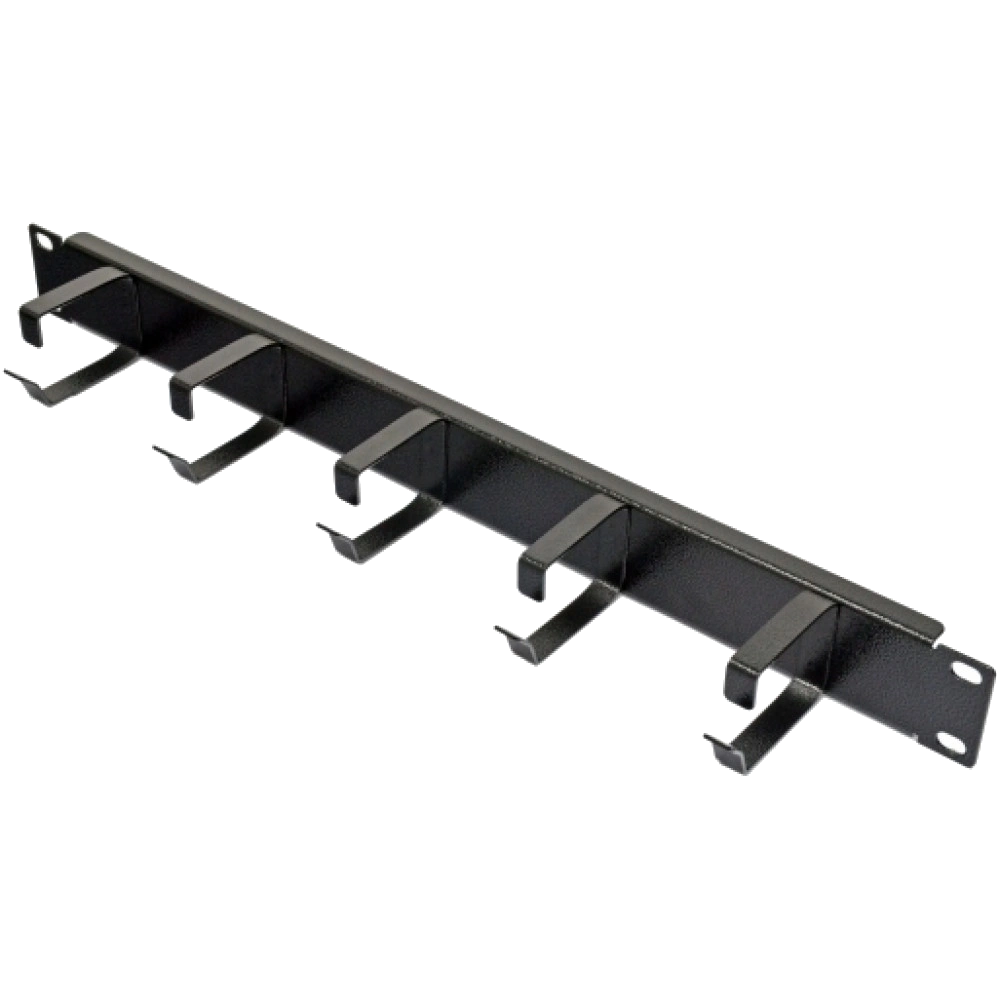 1U з 5 металевими кільцями, чорний