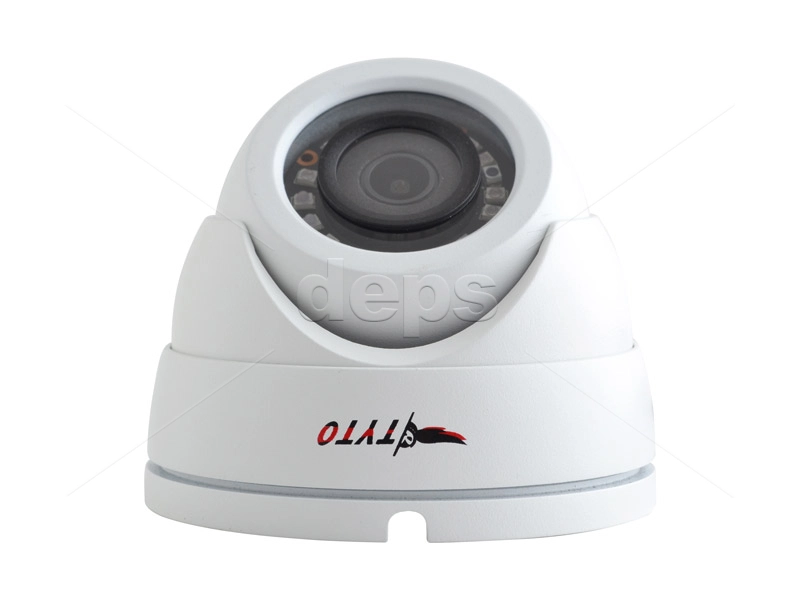 2МП купольна мультиформатна камера Tyto HDC 2D28-ES-20 (2.8 mm F 2.0 | 4-в-1 | 18 x SMD LED | DIP-wired)