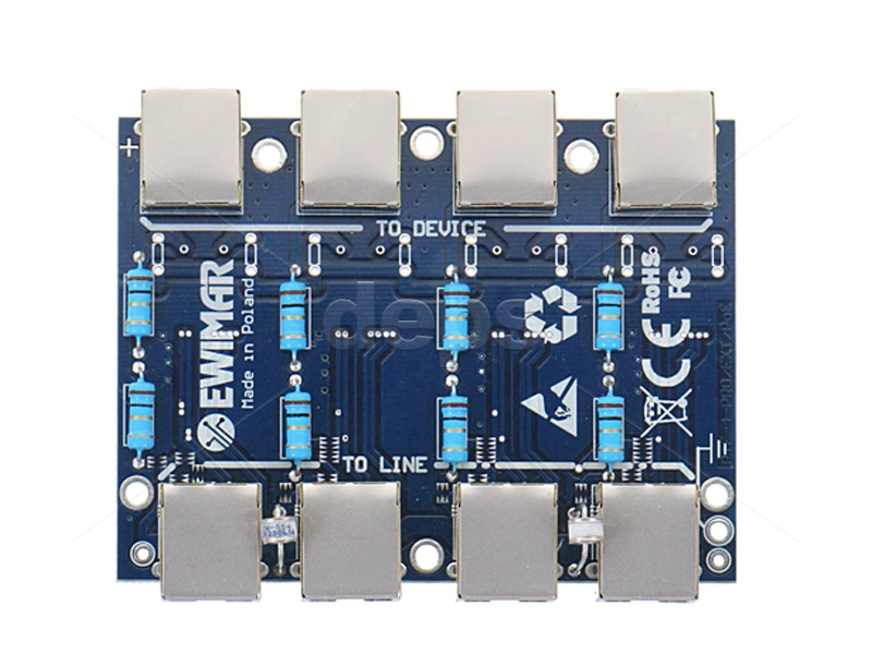 4-кан. FE грозозахист Ewimar PTF-4-PRO/PoE
