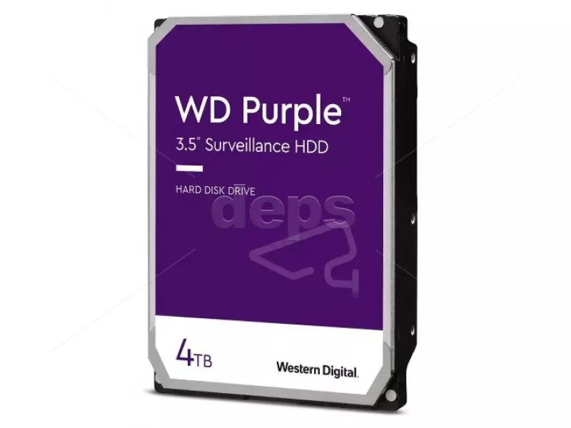 4TB жорсткий диск Western Digital cерії Purple для відеоспостереження (3.5" SATA III)