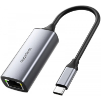 Адаптер USB-C to RJ45 Ethernet 2500Mbps Choetech (HUB-R02-GY-V1)