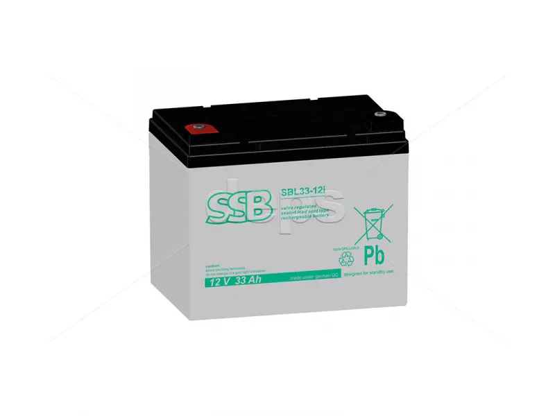 AGM cвинцево-кислотний акумулятор SSB SBL 33-12I (12V 33Ah)