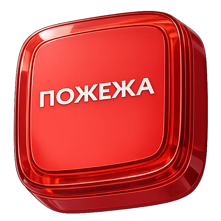 Ajax EN54 FireProtect (VAD) red пожарный световой "ПОЖЕЖА"