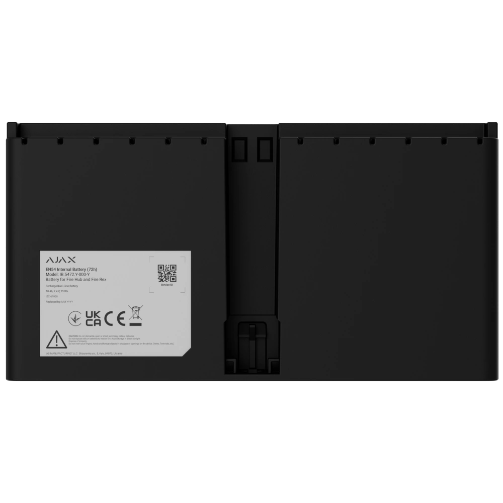 Ajax EN54 Internal Battery (72h) black для Fire Hub и Fire Rex