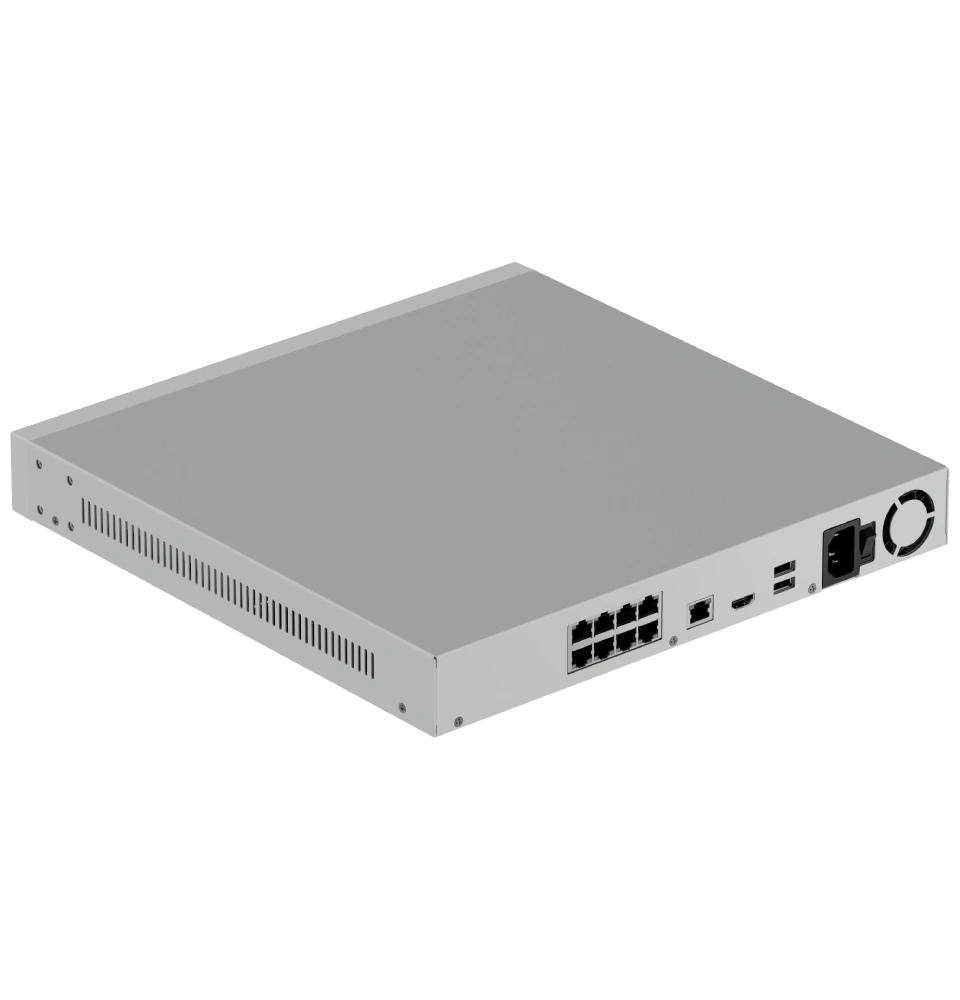 Ajax NVR H2D8PAC (8ch) white HDMI 4K 16Тб PoE