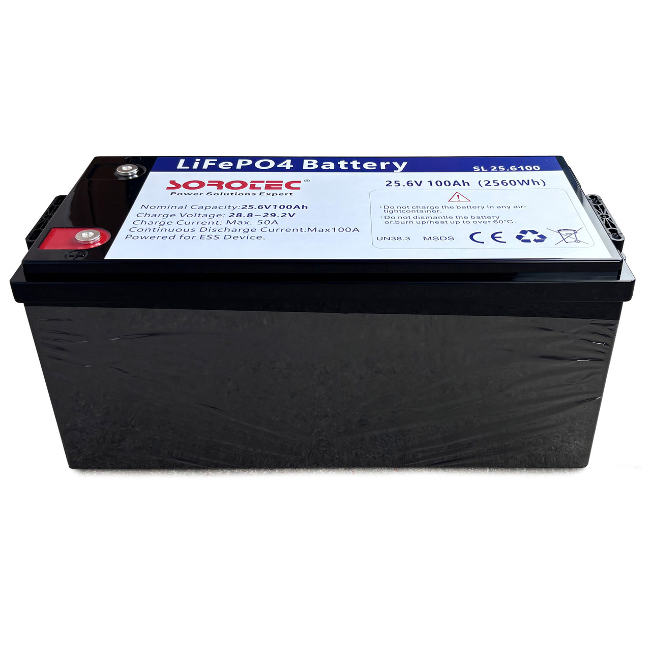 Аккумуляторная батарея (АКБ) Sorotec LiFePO4 25.6V/200Ah 5120Wh
