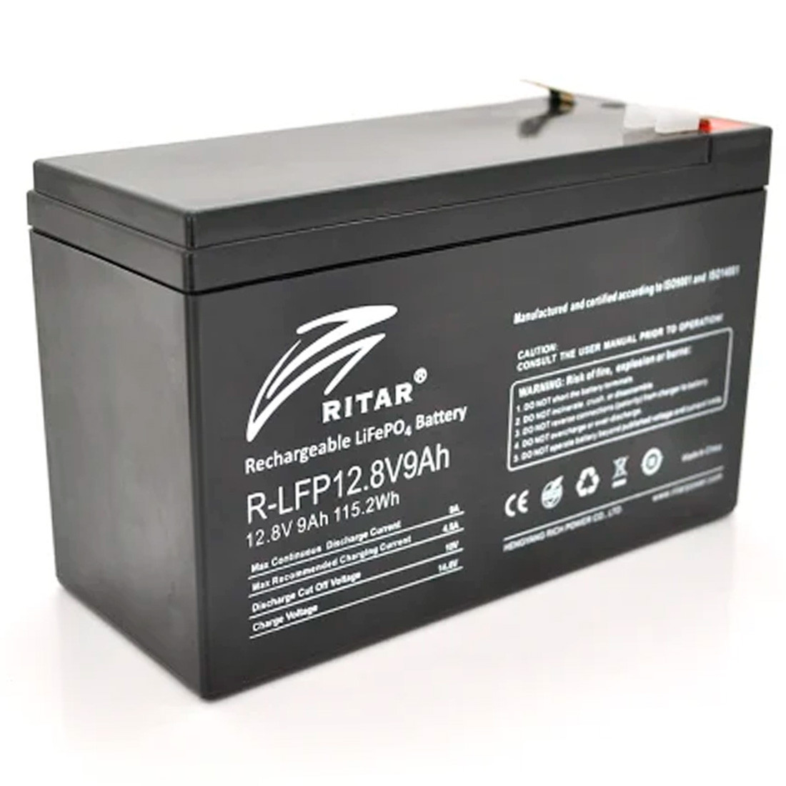 Аккумуляторная батарея Ritar LiFePO4 12.8В 9 Аг