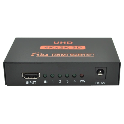 Активный HDMI сплитер 1=>4 порта 4K, 2K DC5V/2A