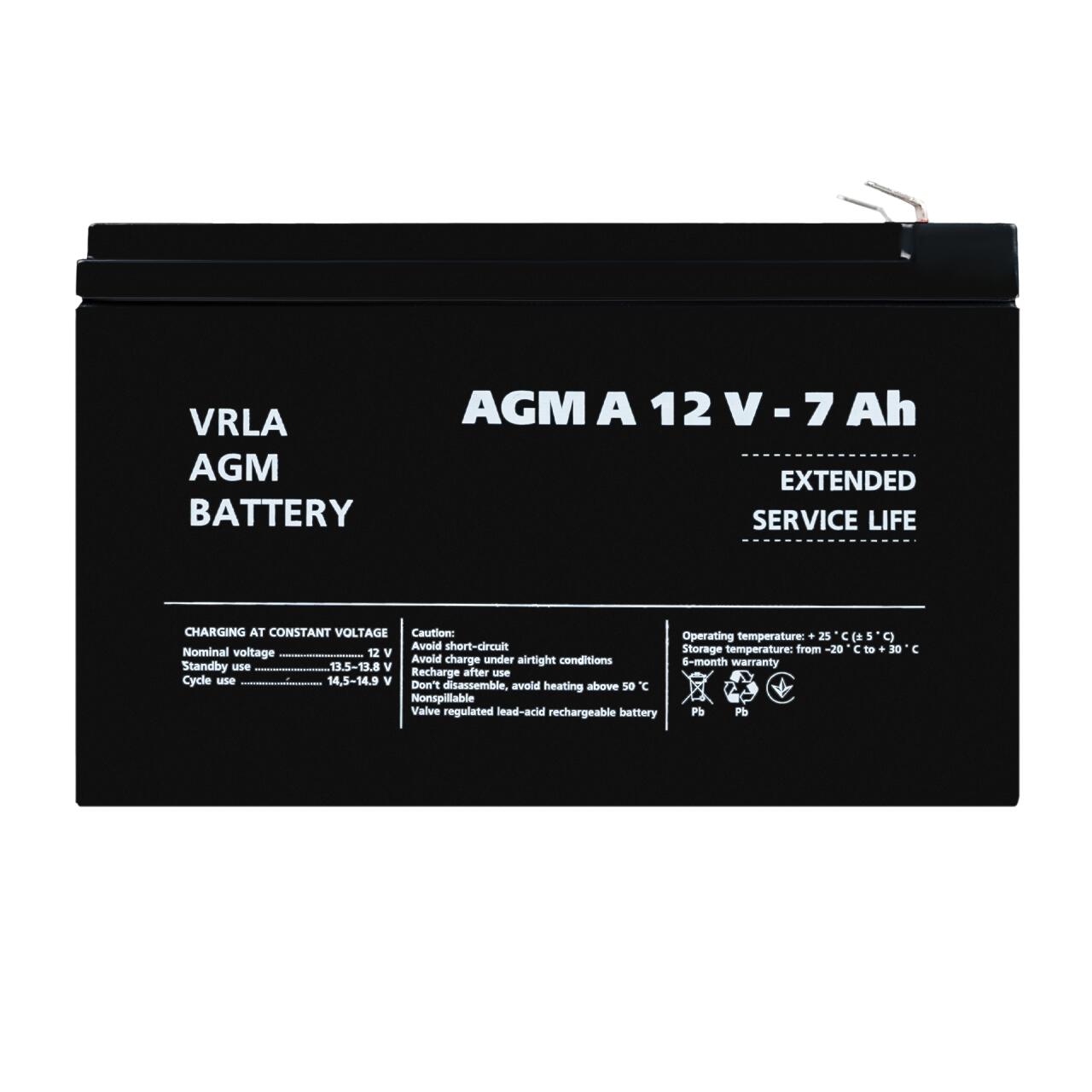 Акумулятор для сигналізації AGM А 12V - 7 Ah