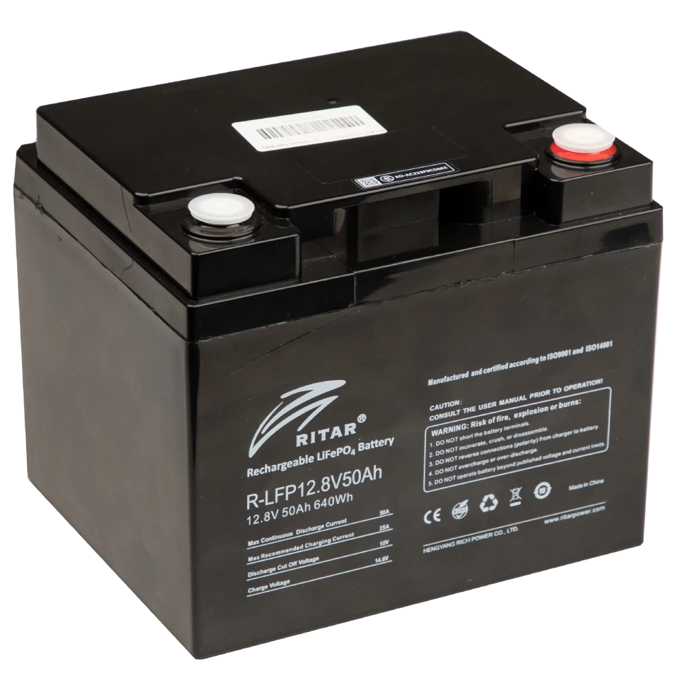 Акумуляторна батарея з bluetooth Ritar R-LFP12.8V50AH