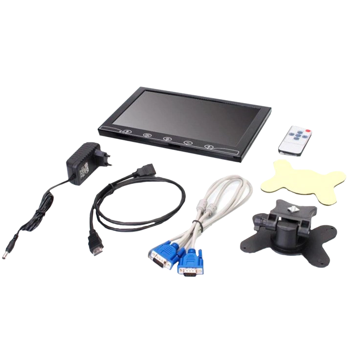 Автомобильный ЖК-монитор 10.1" (AV + VGA + HDMI + BNC)