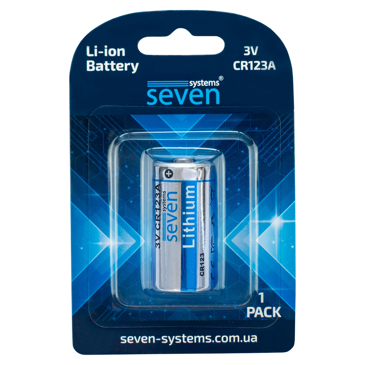 Батарейка SEVEN CR123A Lithium 3V 1 шт