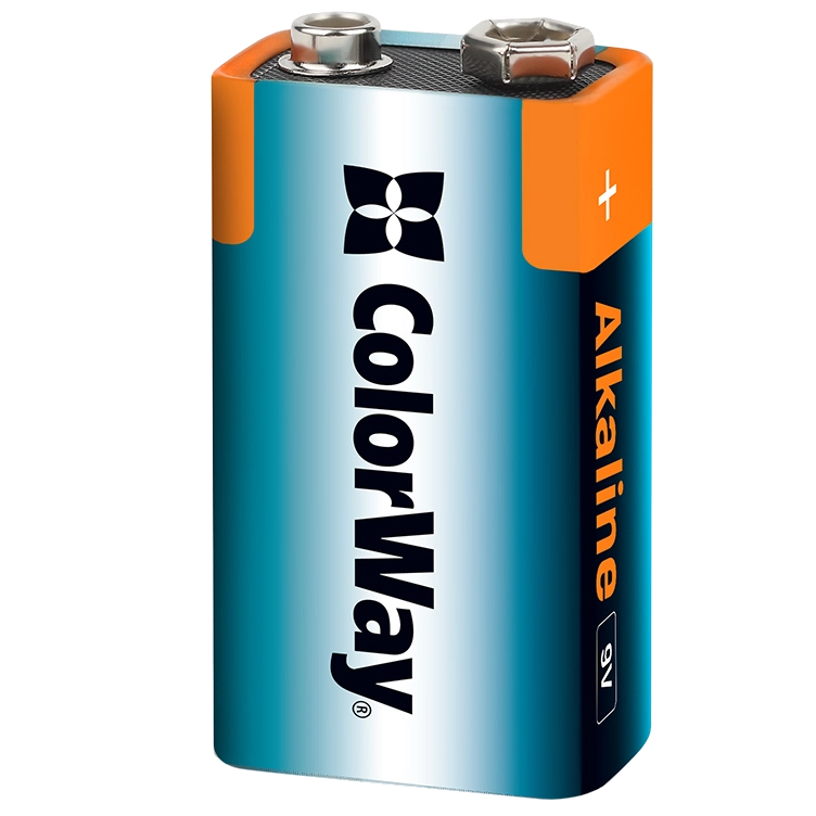 Батарейки СolorWay Alkaline Power лужні 9V/6LR61 (1шт) blister