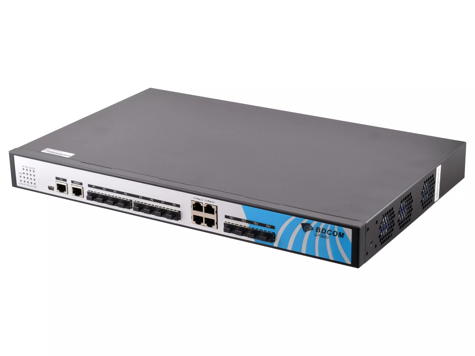 BDCOM GP3600-08D/AR — 8-портовий GPON OLT