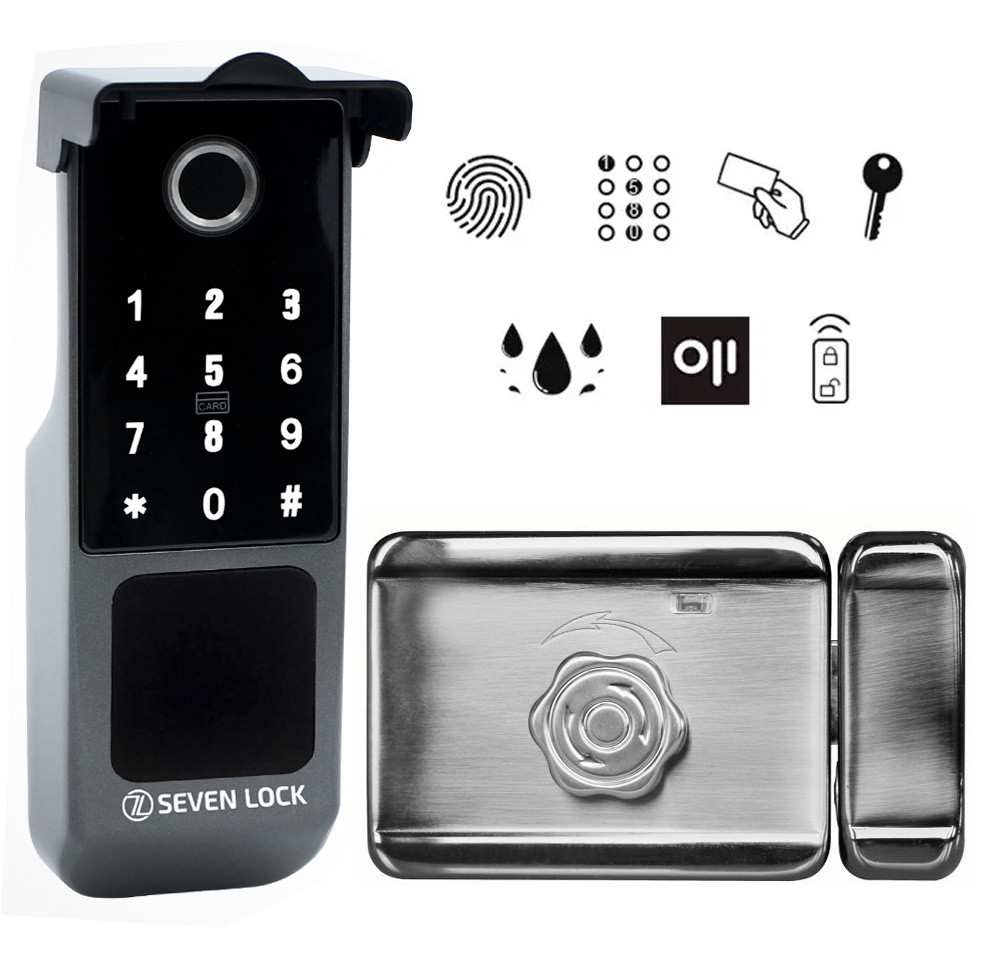 Беспроводной биометрический комплект контроля доступа SEVEN LOCK SL-7770BFkit