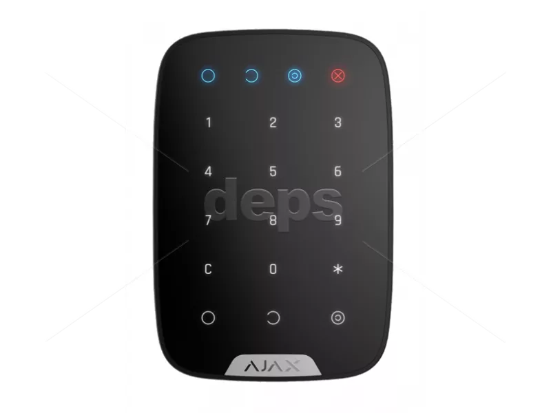 Бездротова сенсорна клавіатура зі зчитувачем карт Ajax KeyPad Plus KeyPad Plus (black)