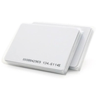 Безконтактна картка Voltronic 125кГц, TK4100, 1.6мм, для перезапису, біла, з прорізом, 20шт. (YT33343)