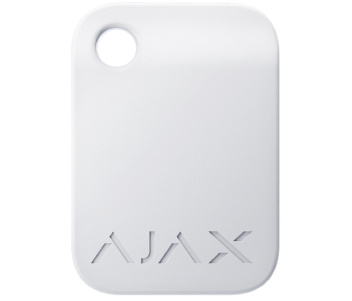 Безконтактний брелок управління Ajax Tag white (10pcs)