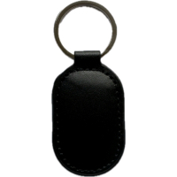 Брелок с чипом Merlion ID Em-Marine, 125kHz, EM-Leather, овальный, в кожаном чехле, black (EM-Leather овальный)