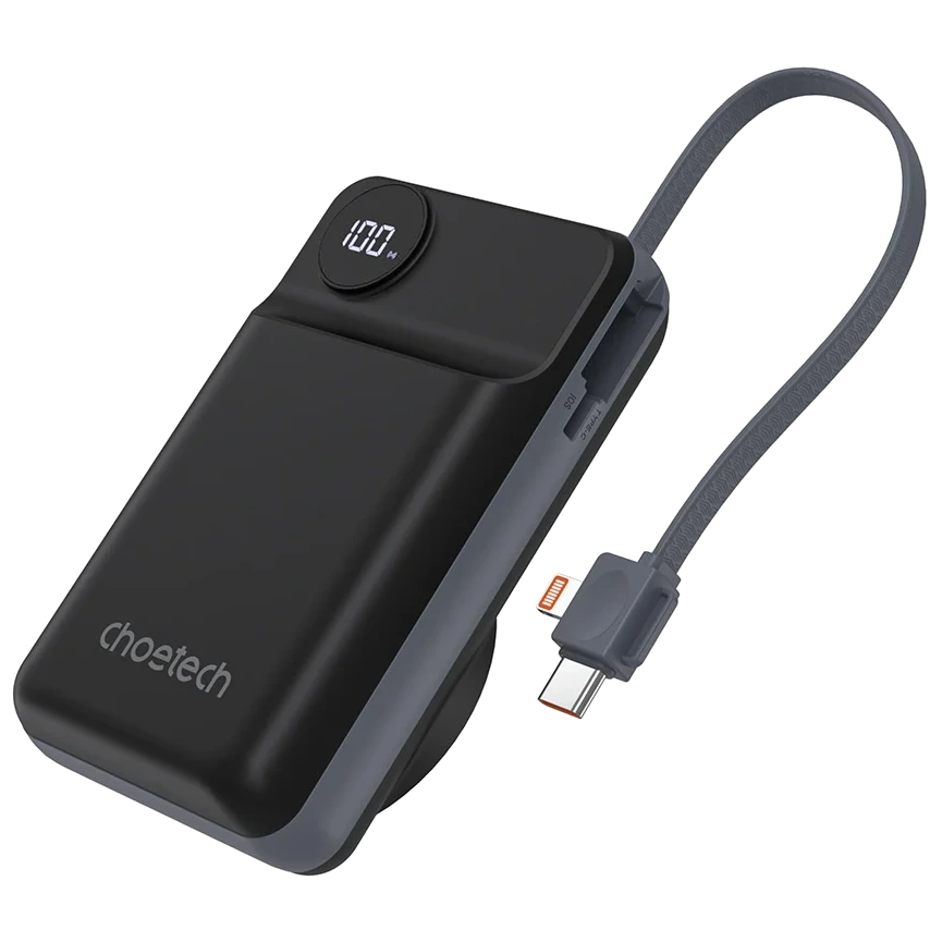 Choetech B696 20 000мА•ч Black с магнитной зарядкой