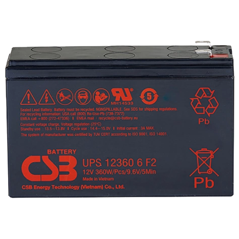 CSB UPS123606F2/F1 12V6Ah