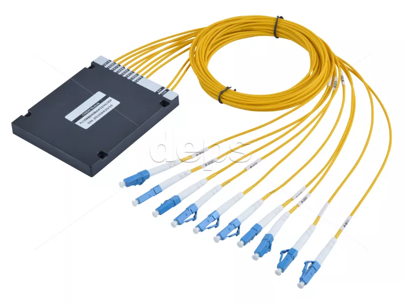 CWDM-BiDi-04-08wave-2.0-1m-LC+EXP, Мультиплексор/Демультиплексор 4 канали по одному волокну, 8 довжин хвиль с прохідним портом EXP CWDM-BiDi-04-08wave2-2.0-1m-LC+EXP