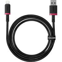Дата кабель USB 2.0 AM to Lightning 1.0m 2.4A red+black Baseus (P10377801U01-01)