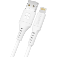 Дата кабель USB 2.0 AM to Lightning 1.2m 2.4A white Promate (powerlink-ai120.white)