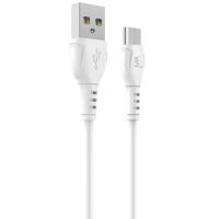 Дата кабель USB 2.0 AM to Micro 5P 1.0m PVC white Wibrand (WI.DC/BO1W-UM)