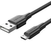 Дата кабель USB 2.0 AM to Micro 5P 2.0m black Vention (CTIBH)