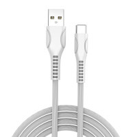 Дата кабель USB 2.0 AM to USB-C 1.0m line-drawing white ColorWay (CW-CBUC029-WH)