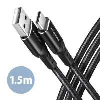 Дата кабель USB 2.0 AM to USB-C 1.5m black AXAGON (BUCM-AM15AB)