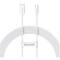 Дата кабель USB 2.0 AM to USB-C 2.0m Superior Fast Charging 100W moon white Baseus (P10320102214-03)