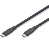 Дата кабель USB-C to USB-C 0.5m USB4 2.0 80G 240W 16K silicone black Digitus (AK-300350-005-S)