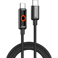 Дата кабель USB-C to USB-C 1.0m 3A PD60W black ColorWay (CW-CBPDCC103-BK)