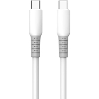 Дата кабель USB-C to USB-C 1.0m 3A PD60W liquid silicone white ColorWay (CW-CBPDCC093-WT)
