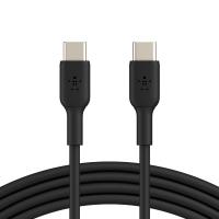 Дата кабель USB-C to USB-C 1.0m PVC black Belkin (CAB003BT1MBK)