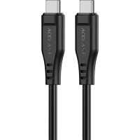 Дата кабель USB-C to USB-C 1.2m 3A TPE C3-03 Black Acefast (6974316280842)