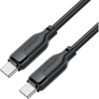 Дата кабель USB-C to USB-C 1.2m 60W TPU black Acefast (6974316283805)