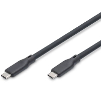 Дата кабель USB-C to USB-C 1.5m USB4 2.0 80G 240W 16K silicone black Digitus (AK-300350-015-S)