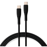 Дата кабель USB-C to USB-C 2.0m 240W Chip Silicon Black Vinga (VCDCCC2242SB)