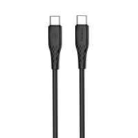Дата кабель USB-C to USB-C 2.0m 3A 60W textured PVC black ColorWay (CW-CBPDCC095-BK)