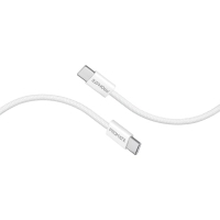 Дата кабель USB-C to USB-C 2.0m 60W PD EcoLine-CC200 white Promate (ecoline-cc200.white)