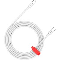 Дата кабель USB-C to USB-C 2.0m CC100AB 100W Braided White Canyon (CND-CC100AB20W)